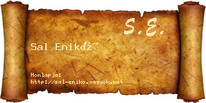 Sal Enikő névjegykártya